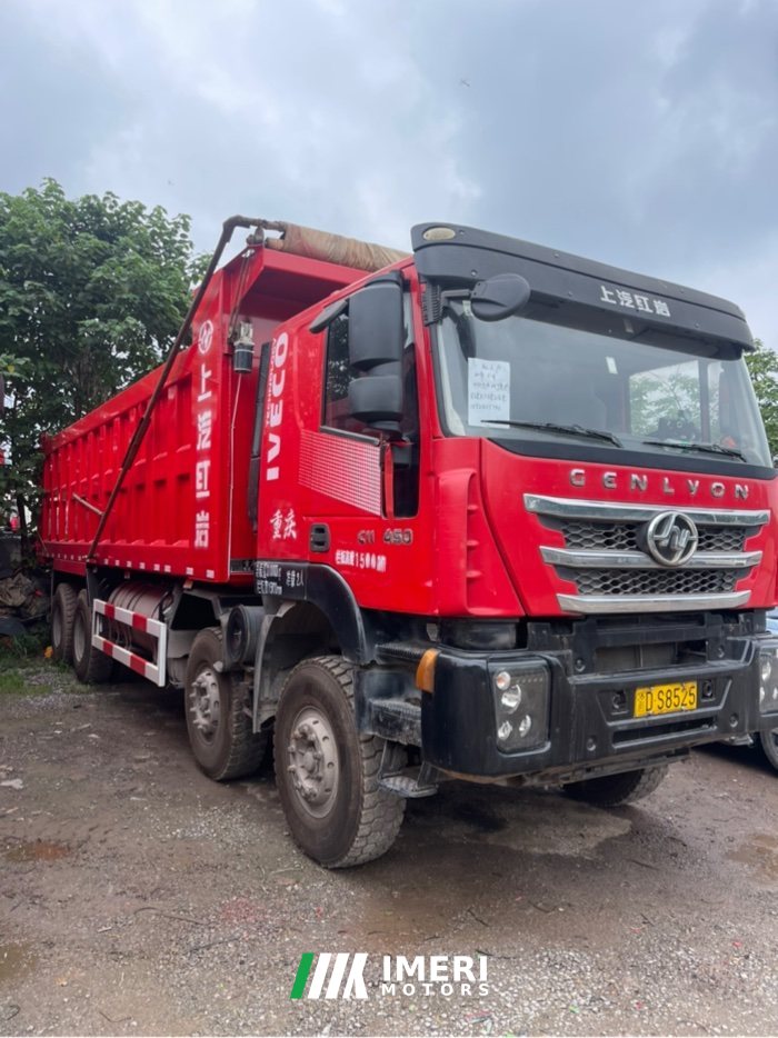 SAIC Hongyan Genlyon 450 hp 8X4 8.3 m - სატვირთო ჩინეთიდან
