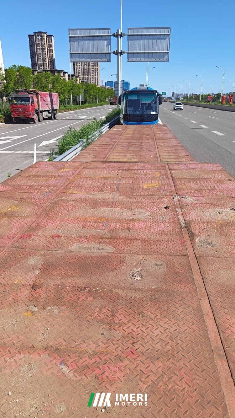 17.5 m x3 m 3 flatbed semi-trailer - სატვირთო ჩინეთიდან