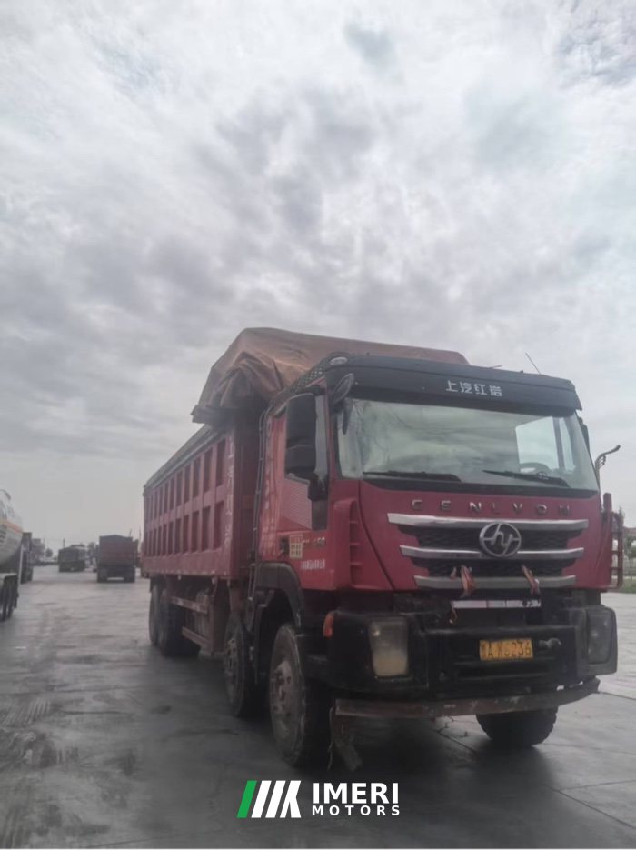 SAIC Hongyan Genlyon 450 hp 8X4 8.6 m - სატვირთო ჩინეთიდან