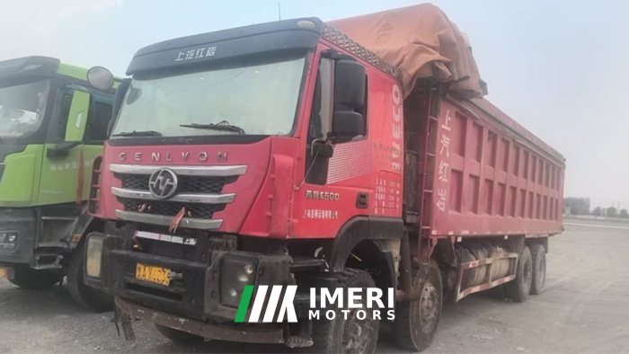 SAIC Hongyan Genlyon 450 hp 8X4 8.6 m - სატვირთო ჩინეთიდან