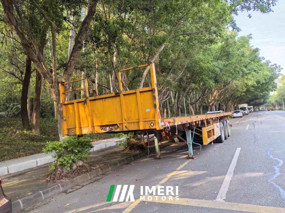 13 m x2.4 m 3 flatbed semi-trailer - სატვირთო ჩინეთიდან