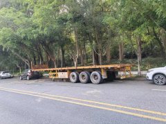 13 m x2.4 m 3 flatbed semi-trailer - ფოტო 4