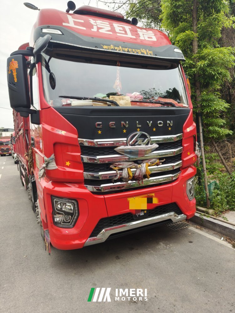 SAIC Hongyan Genlyon 460 hp 8X4 9.6 m - სატვირთო ჩინეთიდან