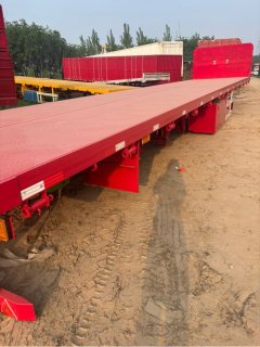 13 m x2.55 m 3 flatbed semi-trailer - ფოტო 3