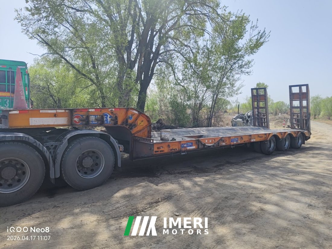 12.5 m x3 m 3 flatbed semi-trailer - სატვირთო ჩინეთიდან