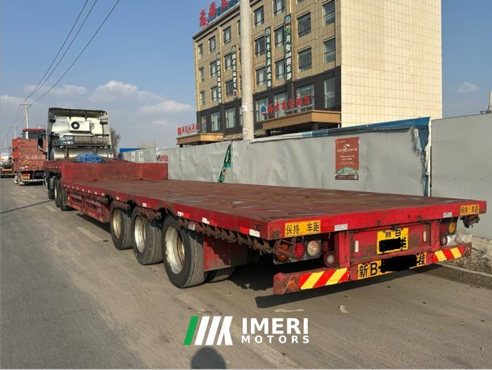 13.75 m x3 m 3 flatbed semi-trailer - სატვირთო ჩინეთიდან