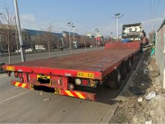 13.75 m x3 m 3 flatbed semi-trailer - ფოტო 2