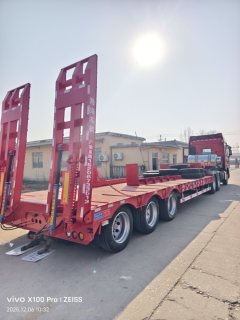 11.5 m x3 m 3 flatbed semi-trailer - ფოტო 3