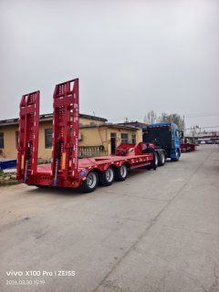 9.5 m x3 m 1 flatbed semi-trailer - ფოტო 3