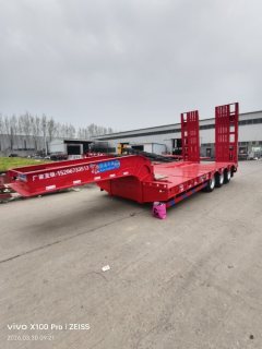 9.5 m x3 m 1 flatbed semi-trailer - ფოტო 4