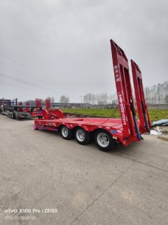 9.5 m x3 m 1 flatbed semi-trailer - ფოტო 6