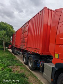 13.7 m x 2.55 m 3-axle container semi-trailer - фото 1