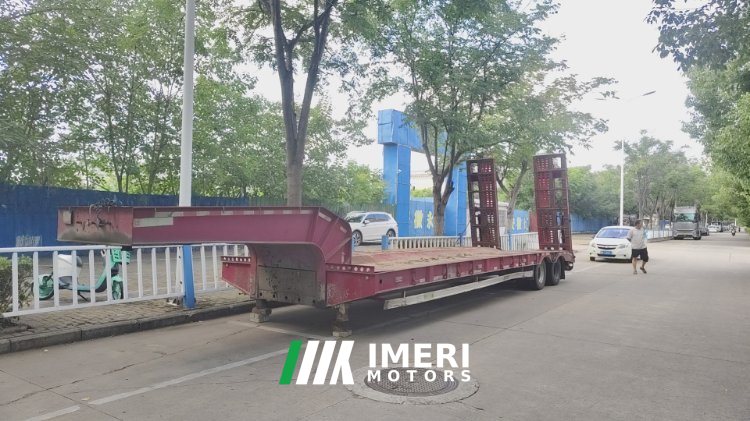 12 m x3 m 2 flatbed semi-trailer - სატვირთო ჩინეთიდან