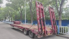 12 m x3 m 2 flatbed semi-trailer - ფოტო 2