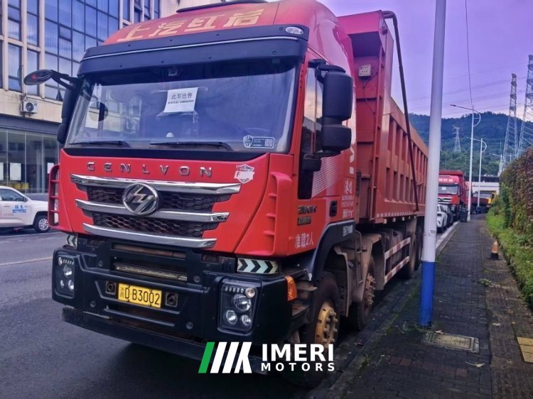 SAIC Hongyan Genlyon 560 hp 8X4 8.5 m - სატვირთო ჩინეთიდან