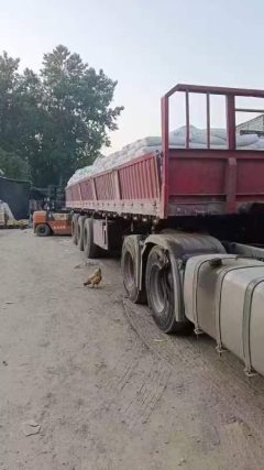 10.5 m x2.55 m 3 flatbed semi-trailer - ფოტო 1
