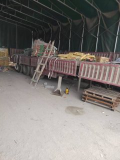 10.5 m x2.55 m 3 flatbed semi-trailer - ფოტო 3