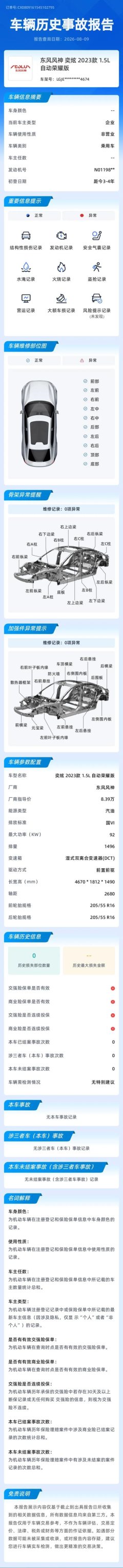 2023 Dongfeng Fengshen Yixuan 2023 MachEdition 1.5L AT chasing shadowEdition #10
