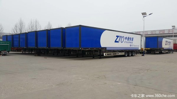 Container skeleton logistics express transportation semi-trailer